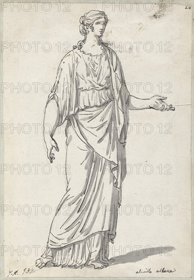 Classical Sculpture of a Woman with an Outstretched Arm, 1775/80.