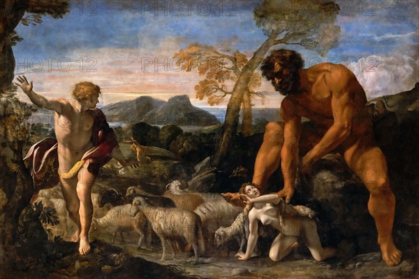 Norandino and Lucina Discovered by the Ogre, ca 1624. Creator: Lanfranco, Giovanni (1582-1647).