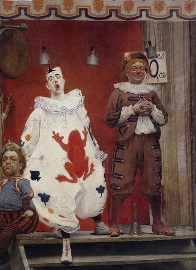 Grimaces et misère - Les Saltimbanques (clown blanc et bonisseur), 1888.