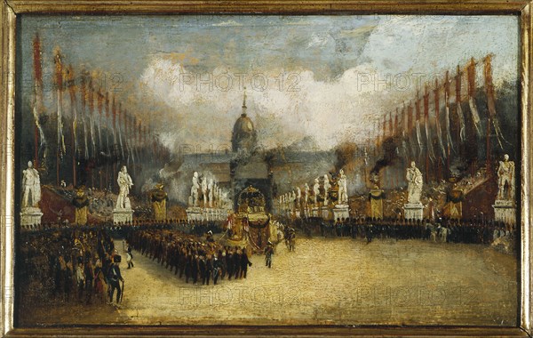 Arrival of Napoleon's ashes on the Esplanade des Invalides, December 15, 1840.
