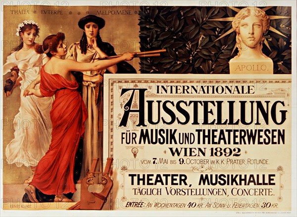 International exhibition for music and theater, Vienna, 1892. Private Collection.