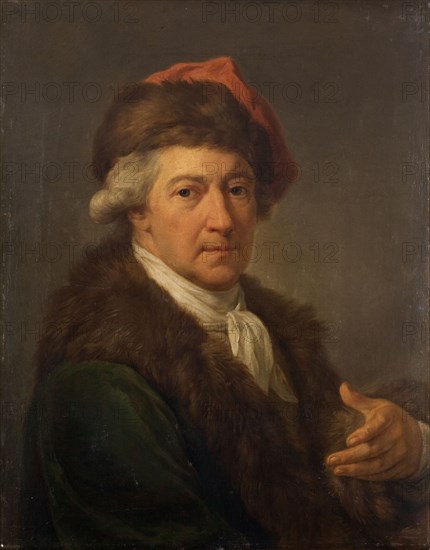 Self-Portrait in the Polish National Costume, 1790s. Creator: Bacciarelli, Marcello (1731-1818).