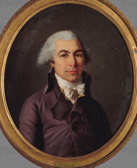 Portrait of an unknown person, from the revolutionary era, 1793.