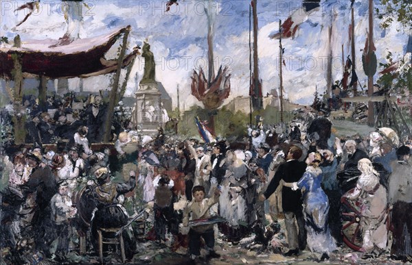 July 14, 1880, inauguration of the monument to the Republic, 1881.