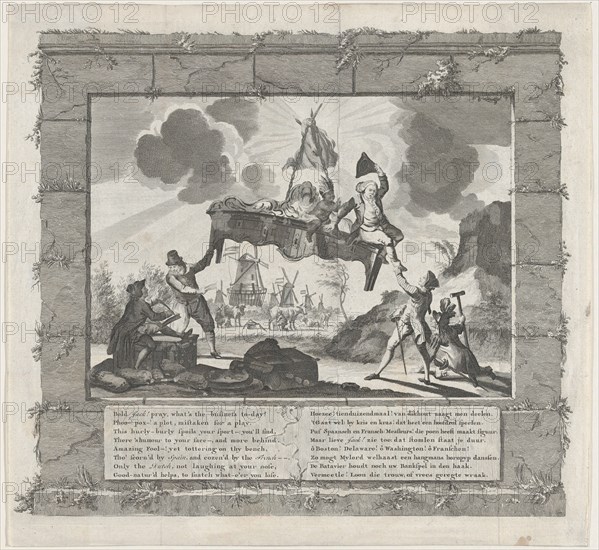 Het Tegenwoordig Veward Europa [Europe in Her Present Disordered State], ca. 1780.