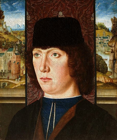 Portrait of young man, c. 1480-1485. Found in the collection of the Accademia Carrara, Bergamo.