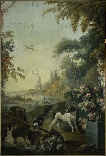 Paysage au chien, between 1765 and 1770.
