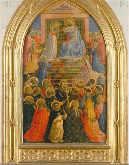 The Coronation of the Virgin, ca 1430. Found in the collection of the San Marco, Florence.
