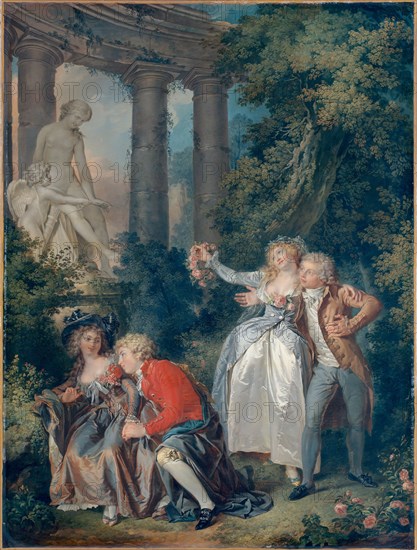 L'Offrande à Vénus (An Offering to Venus), 1786. Creator: Trinquesse, Louis Rolland (c. 1746-1800).