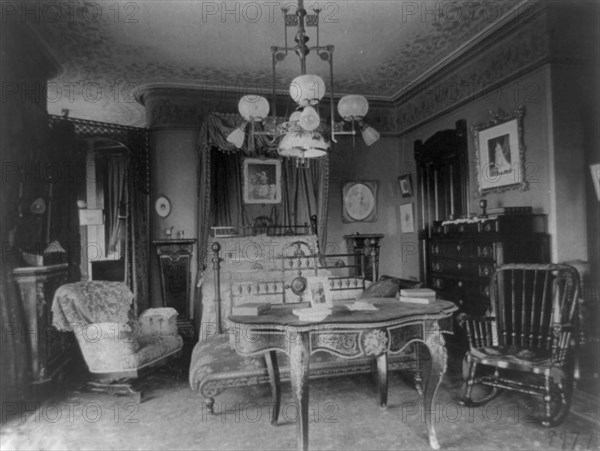 Barber house, Washington, D.C. - bedroom, between 1890 and 1950.