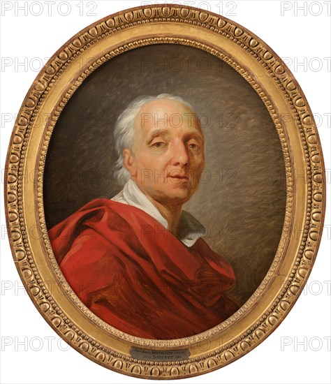Portrait of Denis Diderot (1713-1784), writer and philosopher, 1784.