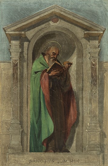 Sketch for the Church of Notre-Dame-de-Bonne-Nouvelle: Saint Joachim, c1840.