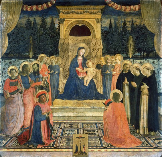 The San Marco Altarpiece, ca 1438-1440. Found in the collection of the San Marco, Florence.