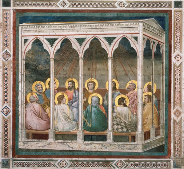 Pentecost (From the cycles of The Life of Christ), 1304-1306. Creator: Giotto di Bondone (1266-1377).