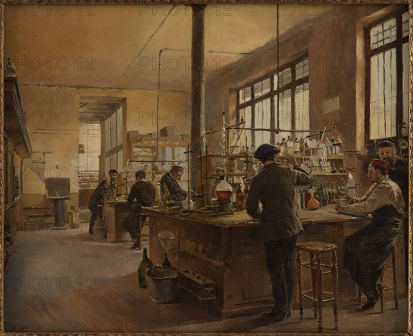 The municipal laboratory (police headquarters, boulevard du Palais), 1887.