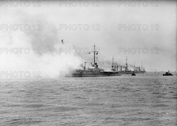 German Squadron Visit To U.S. - German Squadron In Hampton Rd., June 3, 1912.