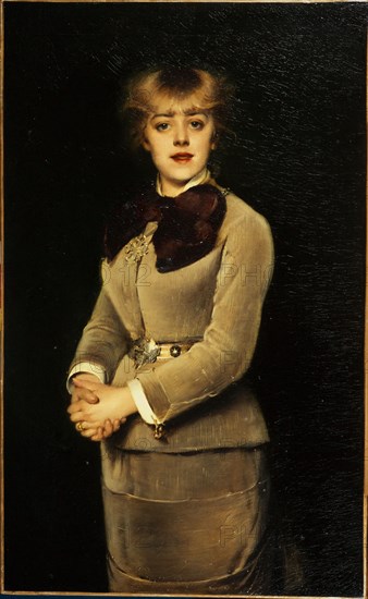 Portrait of Jeanne Samary (1857-1890), member of the Comédie-Française, c1879.