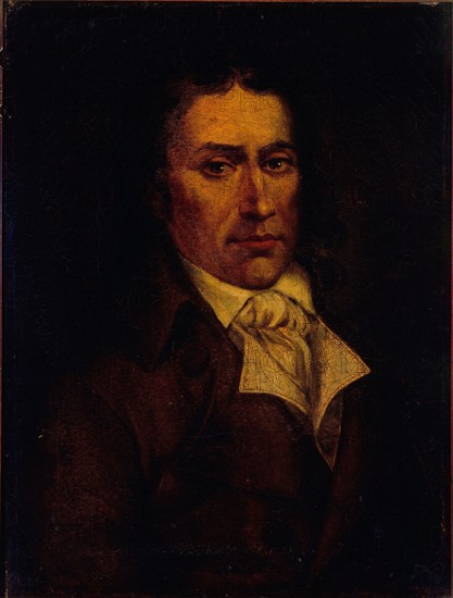 Presumed portrait of Camille Desmoulins (1760-1794), publicist and politician, 1792.