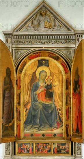 The Tabernacle of the Linaioli, ca. 1433. Found in the collection of the San Marco, Florence.