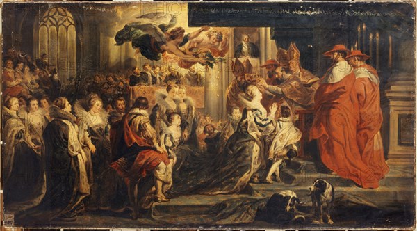 Coronation of Marie de Medici, May 13, 1610, c1835.