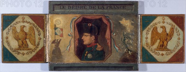 Le Desire' of France. Portrait of Louis XVIII and hidden portrait of Napoleon, c1815.