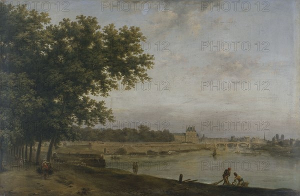 Tuileries and the Pont Royal, seen from Cours-la-Reine, 1783.