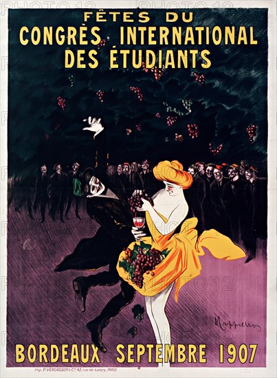 Fêtes du Congrès international des étudiants. Bordeaux , 1907. Private Collection.