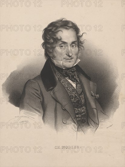 Portrait of the author Charles Nodier (1780-1877), 1830. Private Collection.