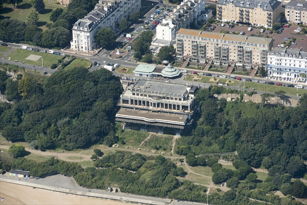 Leas Cliff Hall, seaside pavilion with concert/dance hall, Folkestone, Kent, 2016.