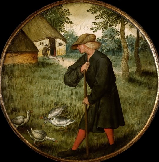 Who Knows why Geese Walk Barefoot? , End of 16th cen. Creator: Brueghel, Pieter, the Younger (1564-1638).