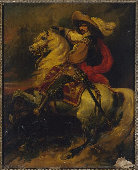 Equestrian portrait of Josias, count of Rantzau (1609-1650), marshal of France, c1834.