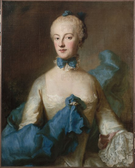 Portrait of Marie-Anne-Josèphe de Bavaria, Margravine de Baden (1734-1776), c1750.