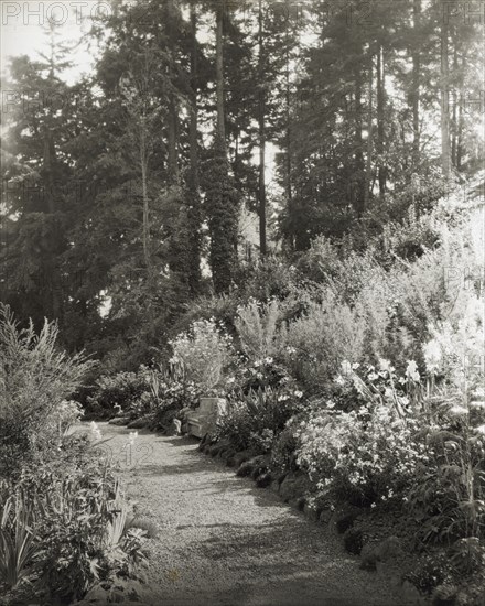 High Hatch, Thomas Kerr garden, SW Military Lane, Portland, Oregon, 1923.