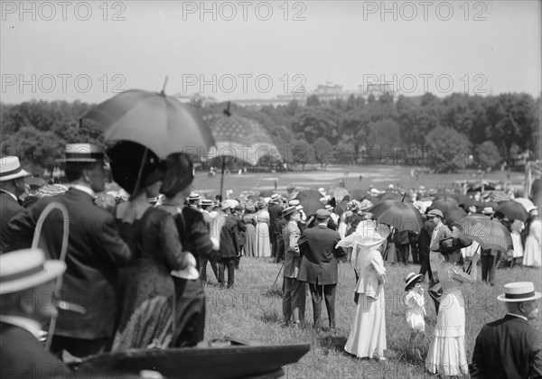 Military Field Mass By Holy Name Soc. of Roman Catholic Church - General View, 1910. Creator: Harris & Ewing.