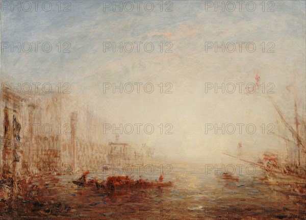 Venise, le Grand Canal au soleil levant, between 1880 and 1890.
