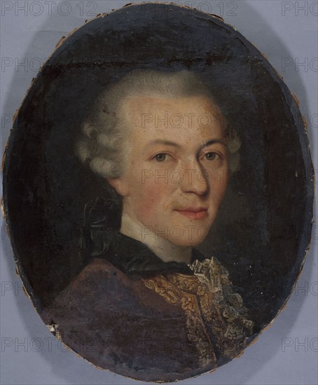 Portrait of Jean-Baptiste Leloir, great-grandfather of the painter Maurice Leloir, between 1701 and 1800.