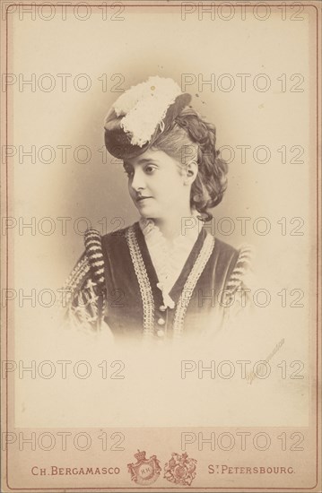 Portrait of the opera singer Adelina Patti (1843-1919), 1870-1875. Private Collection.