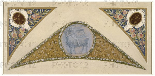 Sketch for the 'festival staircase' at the Hotel de Ville in Paris: Taurus, c1888-1898.