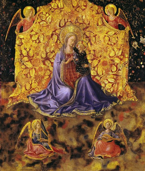 The Virgin of Humility (Madonna dell'Umilitá), c. 1450. Found in the collection of the Accademia Carrara, Bergamo.