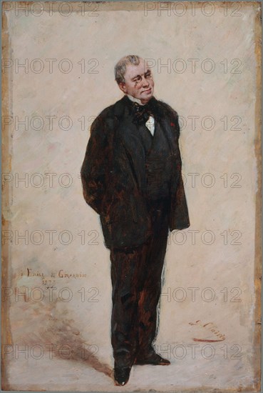 Portrait d'Émile de Girardin (1806-1881), publiciste et homme politique, 1877.