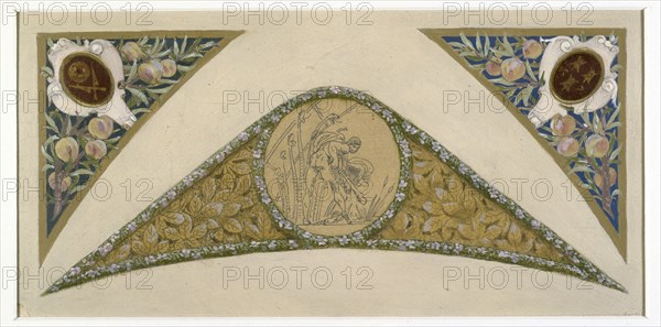 Sketch for the 'festival staircase' at the Hotel de Ville in Paris: Scorpio, c1888-1898.