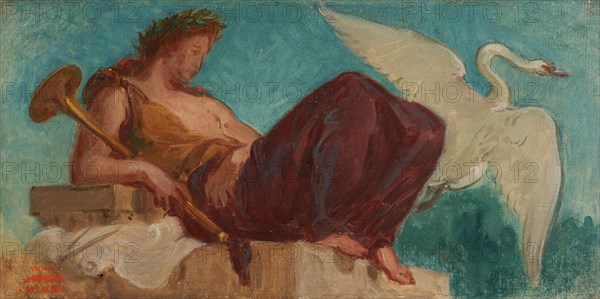 Esquisse pour le Salon de la Paix de l'Hôtel de Ville : La muse Clio, between 1852 and 1854.