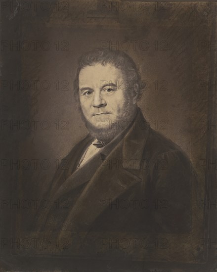 Portrait of Marie-Henri Beyle, dit Stendhal (1783-1842) in 1840 , ca 1855. Private Collection.