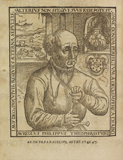 Philippus Theophrastus Aureolus Bombastus von Hohenheim (Paracelsus), 1567. Private Collection.