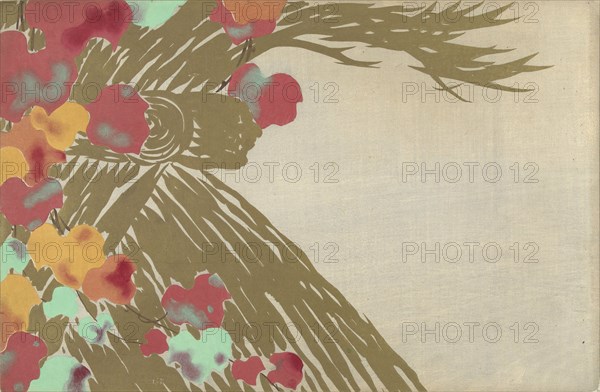 Tsuta (Vine Leaves). From the series "A World of Things (Momoyogusa)", 1909-1910. Private Collection.