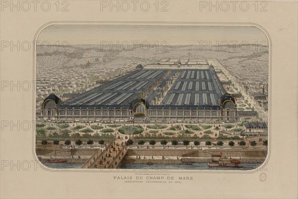 The 1878 Exposition Universelle in Paris (Palais du Champs de Mars, Exposition universelle..., 1878. Creator: Anonymous.