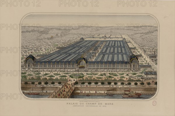 The 1878 Exposition Universelle in Paris (Palais du Champs de Mars, Exposition universelle..., 1878. Creator: Anonymous.