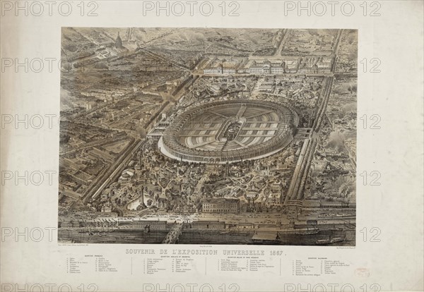 The 1867 Exposition Universelle in Paris (Exposition Universelle de 1867), 1867. Private Collection.