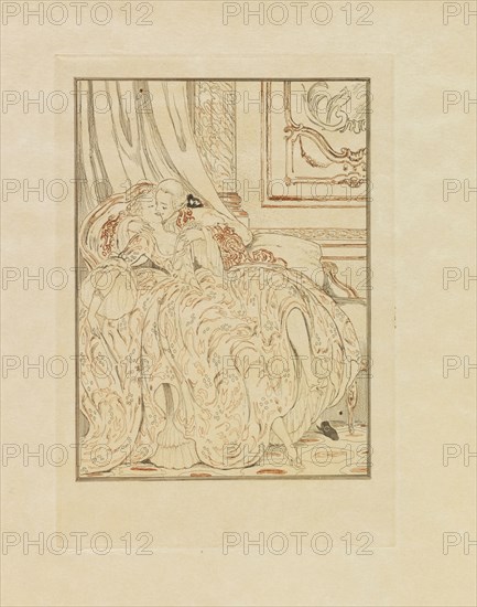 Illustration for "Une aventure d'amour à Venise" by Giacomo Casanova de Seingalt, 1927. Private Collection.