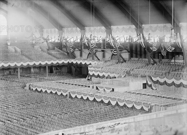 Fifth Regiment Armory, Baltimore, Maryland - Interior Ready For Democratic National Convention, 1912.